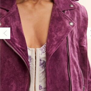 [BLANKNYC] Sparkling Grape Faux Suede Jacket